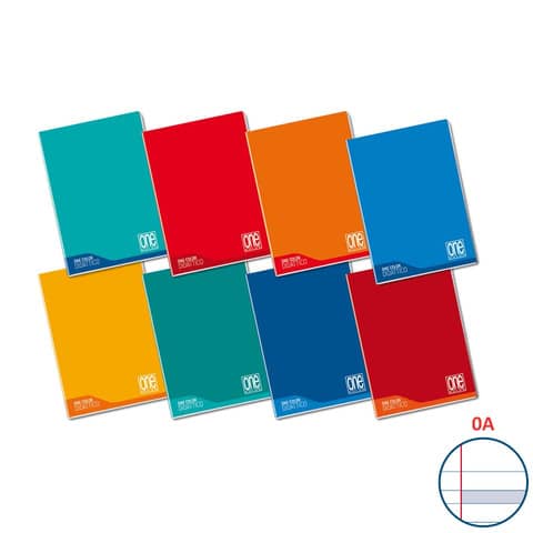 one-color-quaderno-maxi-100-gr-didattico-a4-rigatura-margini-colori-assortiti-181-ff-7041