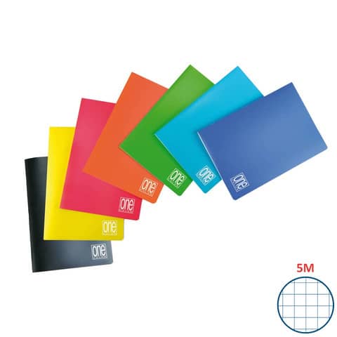one-color-quaderno-maxi-one-a4-punto-metallico-color-pm-ppl-80-gr-rigatura-5m-20ff1-colori-assortiti-5571