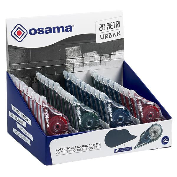 osama-display-36pz-correttore-nastro-20-metri-5mmx20mt-involucro-colori-ass-urban