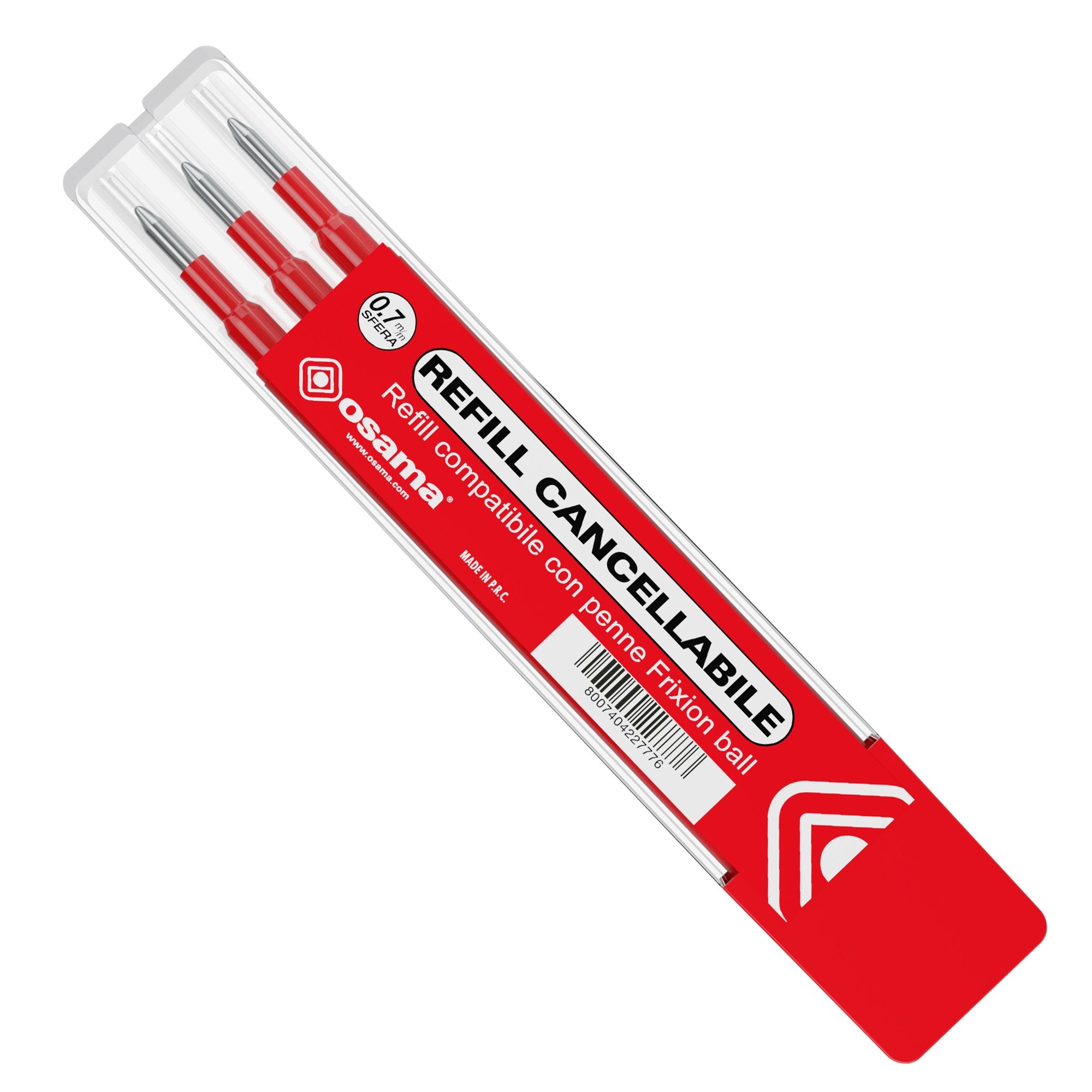 osama-set-3-refill-inchiostro-gel-riscrivi-cancellabile-0-7mm-rosso