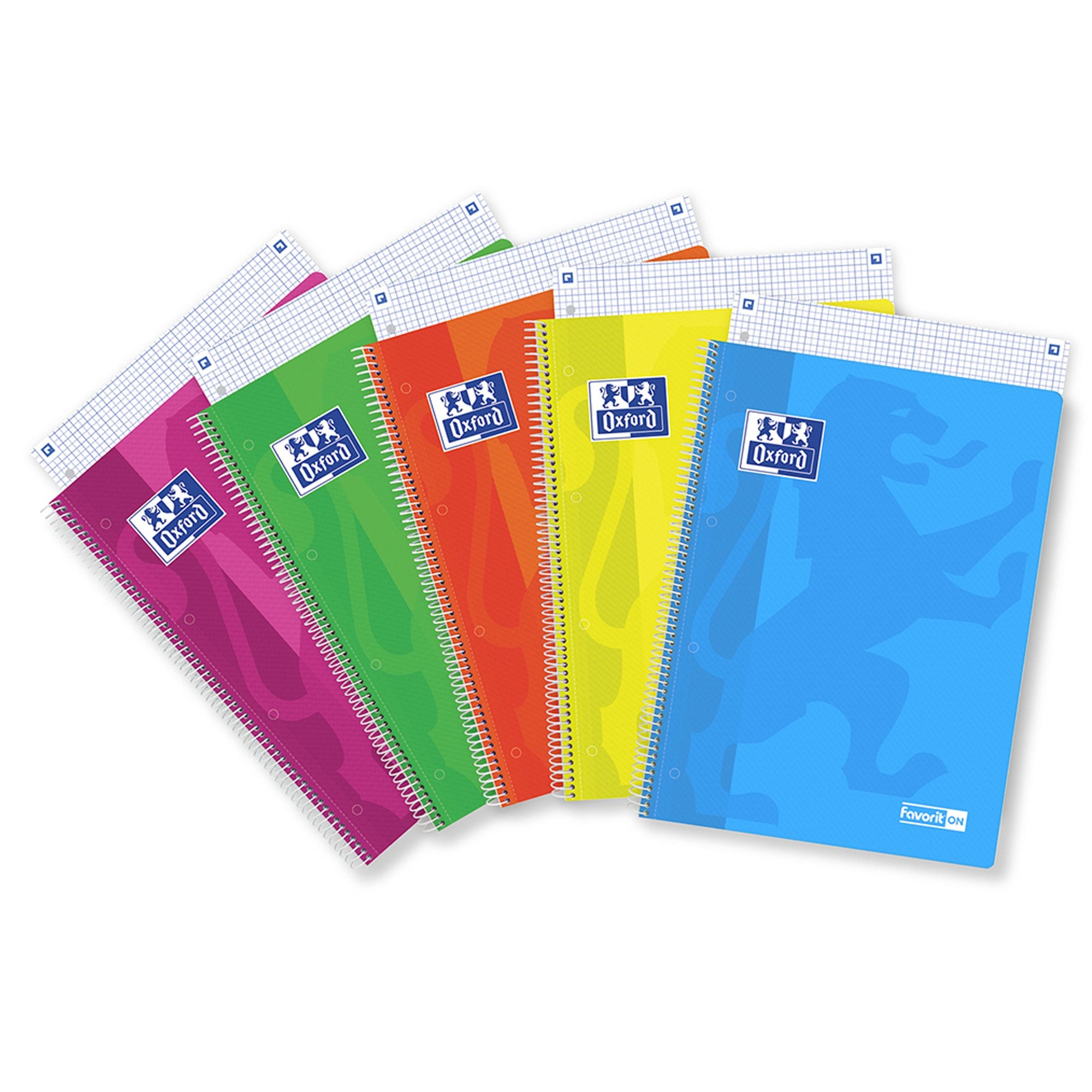 oxford-maxiquaderno-spiralato-a4-1-rigo-120fg-90g-colori-ass-neon-on