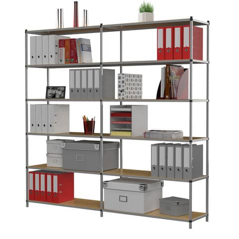 paperflow-modulo-base-scaffalatura-incastro-6-ripiani-fissi-tubeco-100x35x200-cm-grigio-k606022