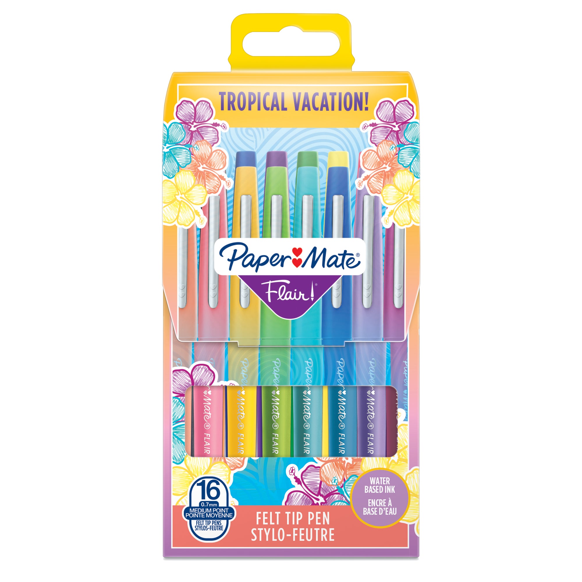 papermate-astuccio-16-colori-tropical-pennarello-flair-nylon