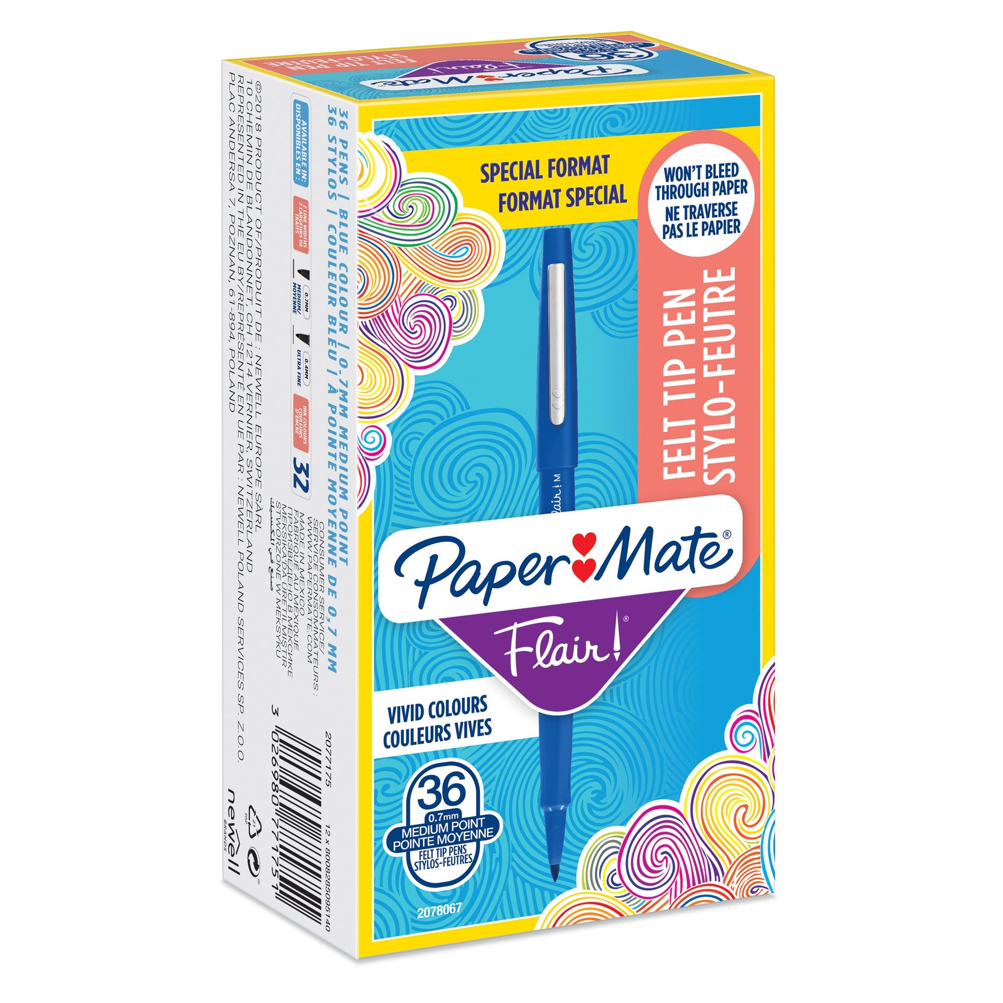 papermate-value-pack-306-pennarello-flair-nylon-blu-punta-1-1mm