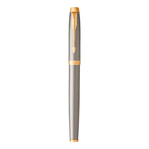 parker-penna-stilografica-im-punta-m-inchiostro-blu-brushed-metal-gt-1931656