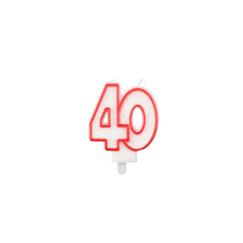 party-go-candelina-bianca-rossa-h-7-5-cm-40-anni-ea0041