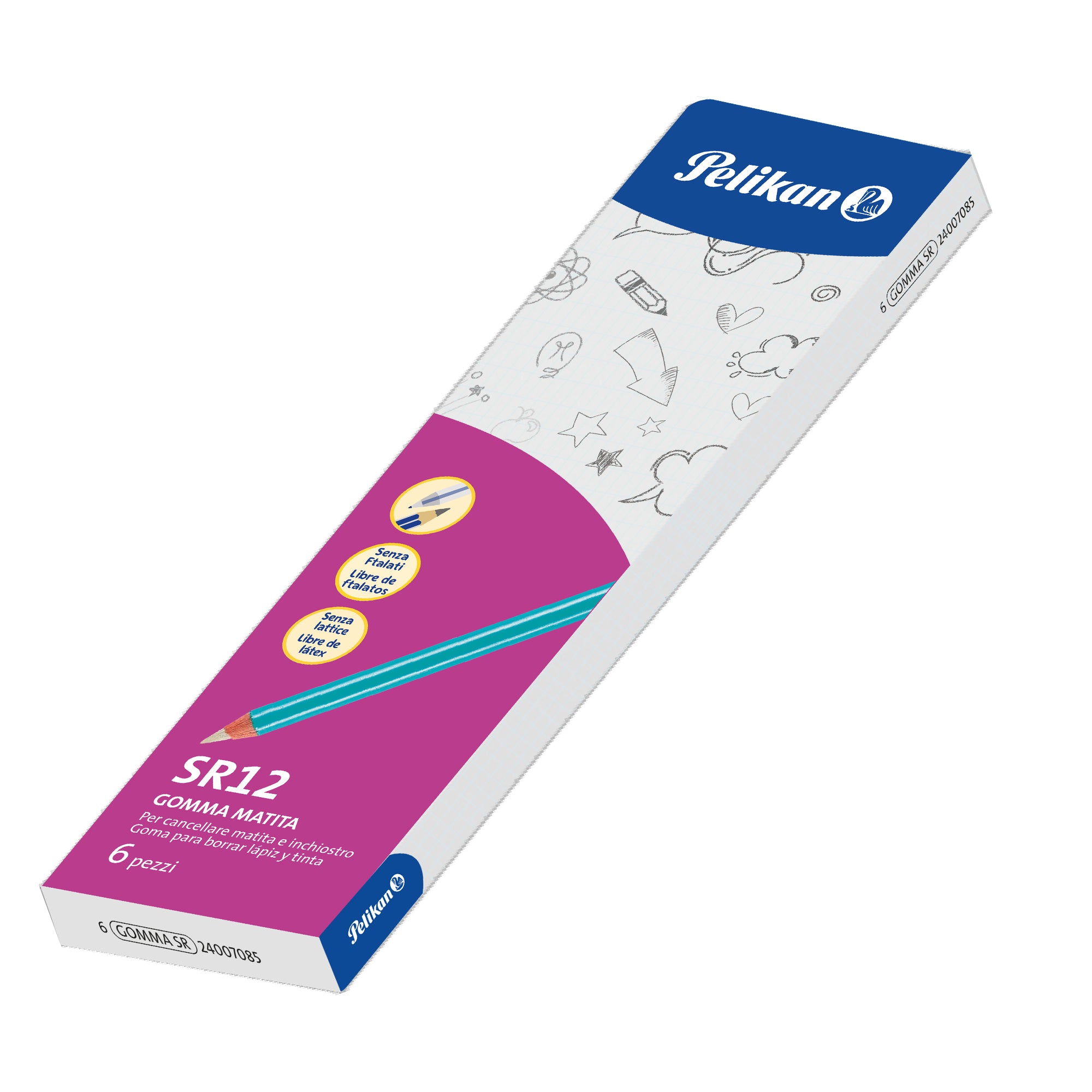 pelikan-box-6-gomma-matita-sr-12