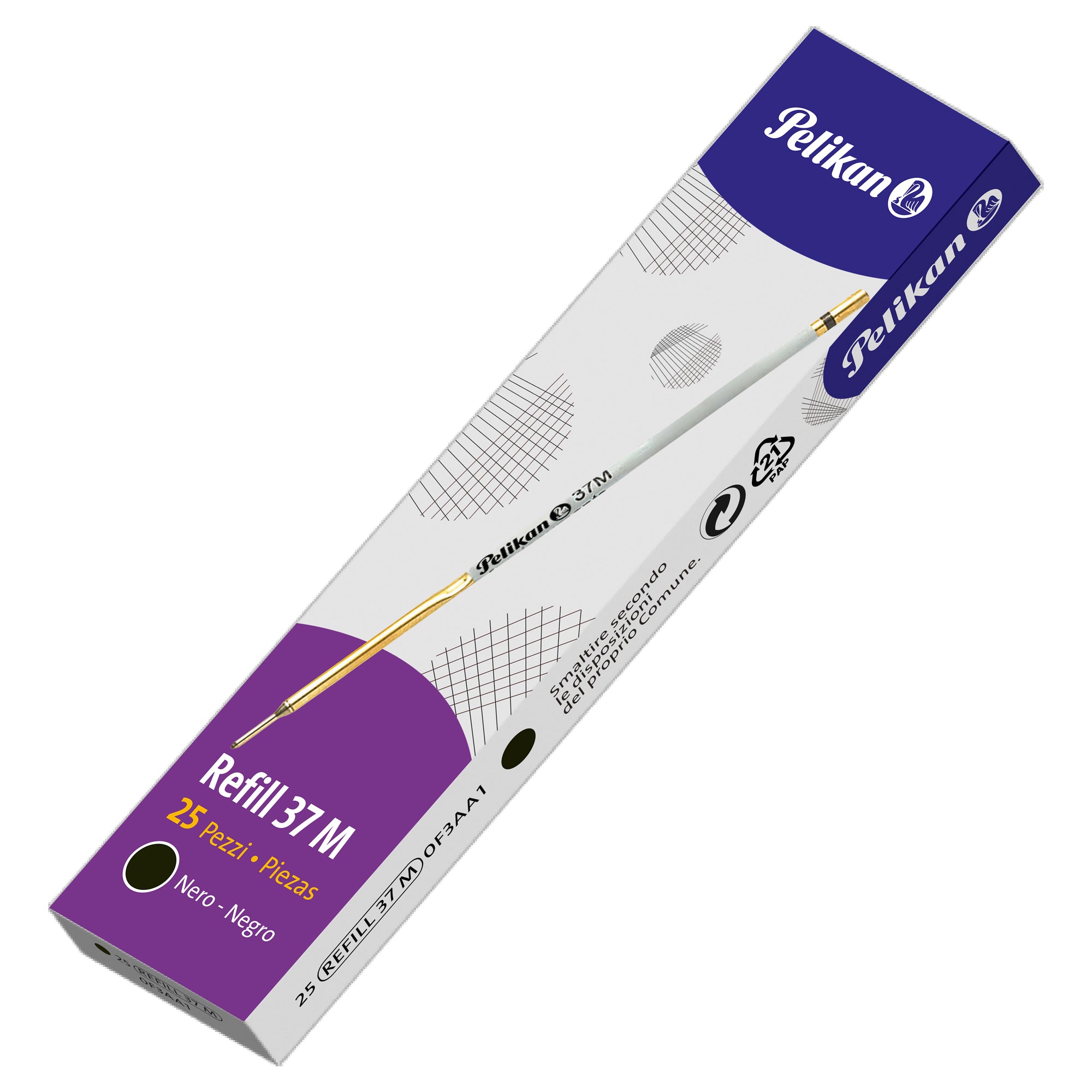 pelikan-scatola-25-refill-sfera-37-nero-pm