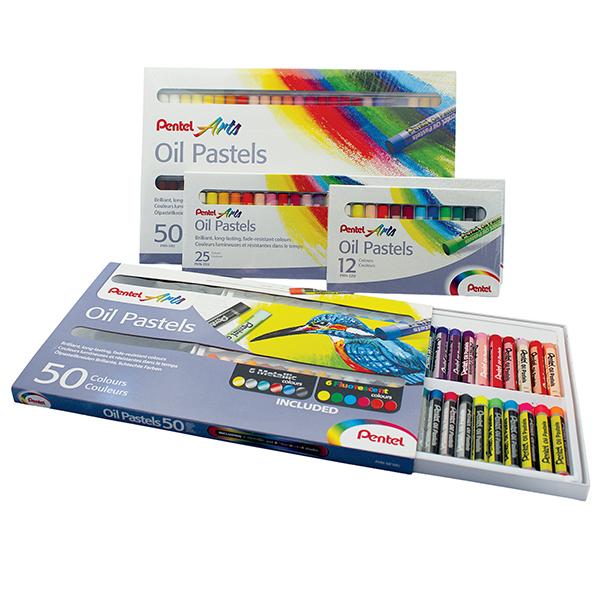 pentel-expo-30-astucci-pastelli-olio-colori-confezionamenti-assortiti