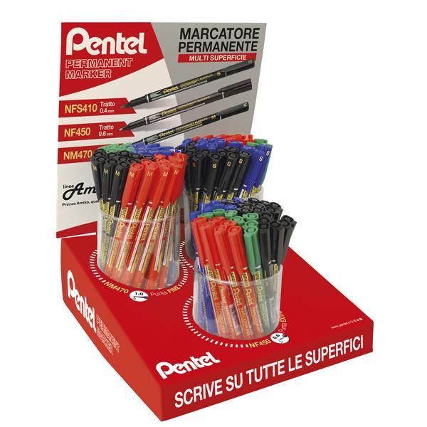 pentel-expo-72pz-marcatore-permanente-amiko-punte-colori-assortiti