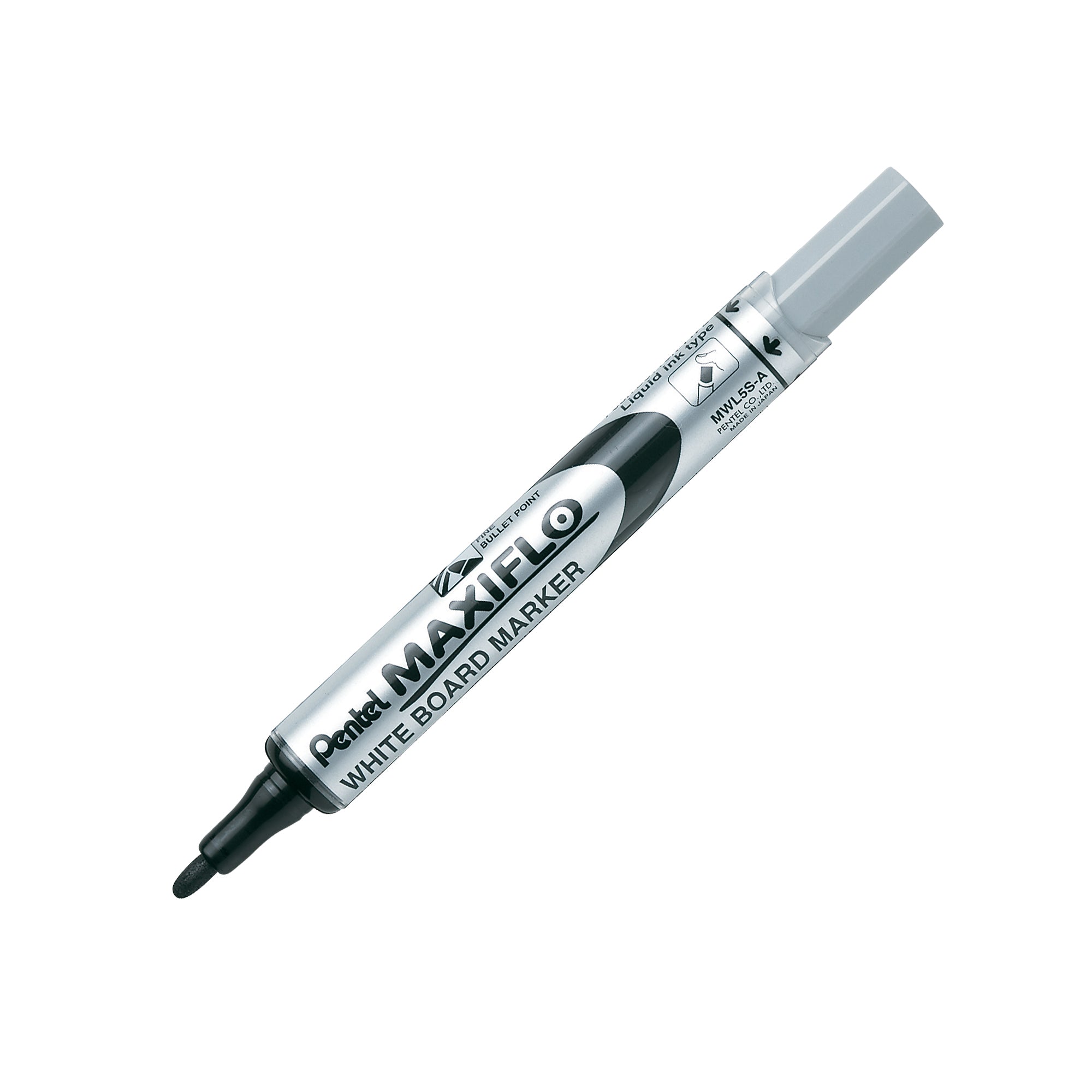 pentel-marcatore-lavagne-punta-conica-4mm-nero-maxiflo
