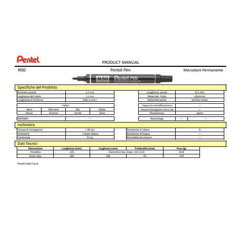 pentel-marcatore-pen-n50-verde-p-tonda