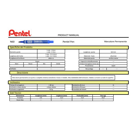 pentel-marcatore-pen-n60-rosso-p-scalpello