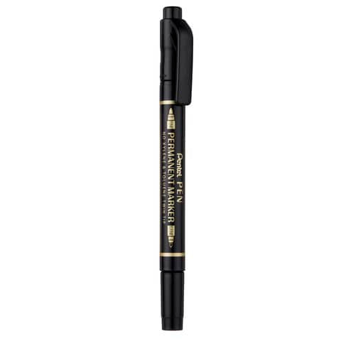 pentel-marcatore-permanente-doppia-punta-twin-tip-tratti-f-m-nero-n75w-ae