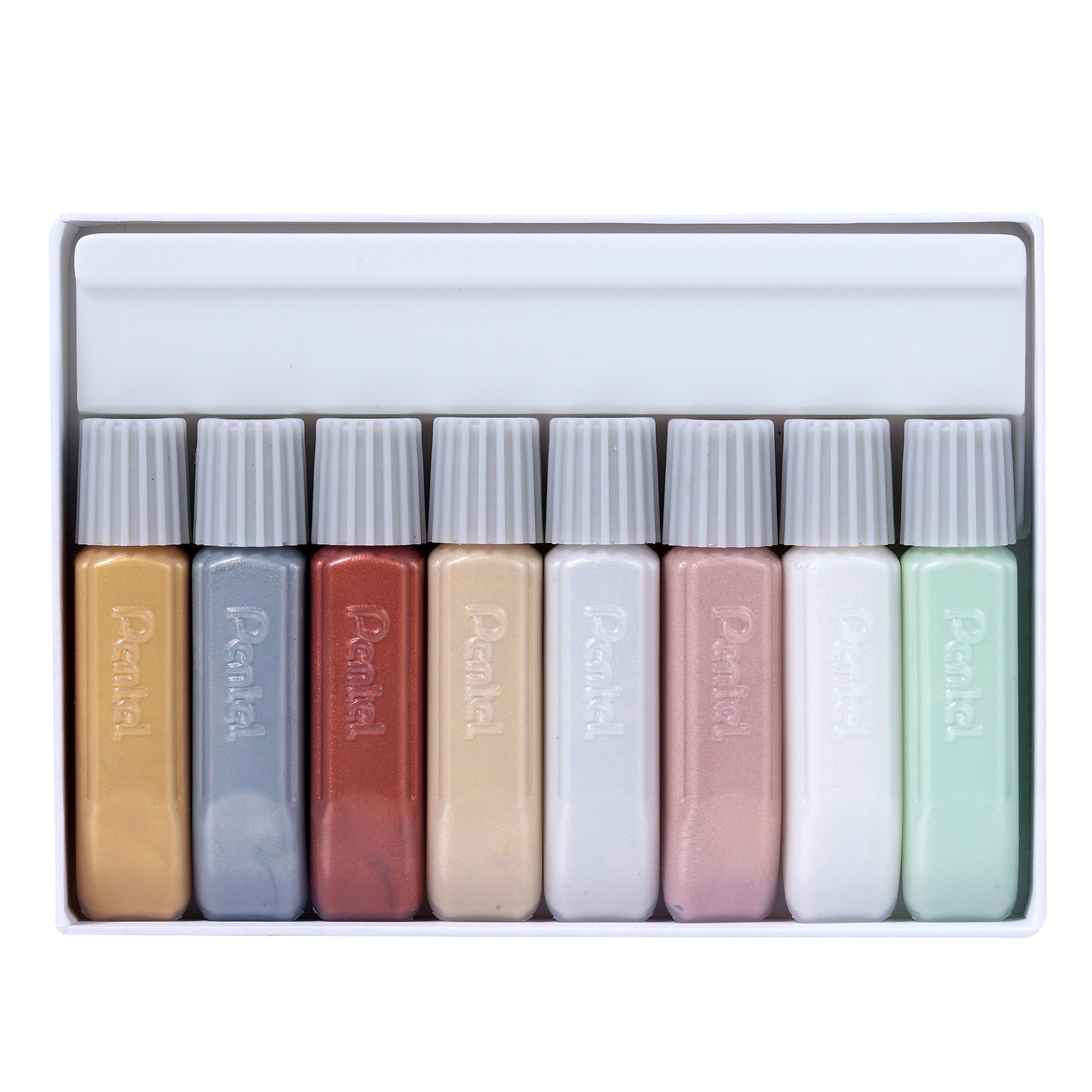 pentel-set-8-colori-sparkling-tessuto-fabric-fun
