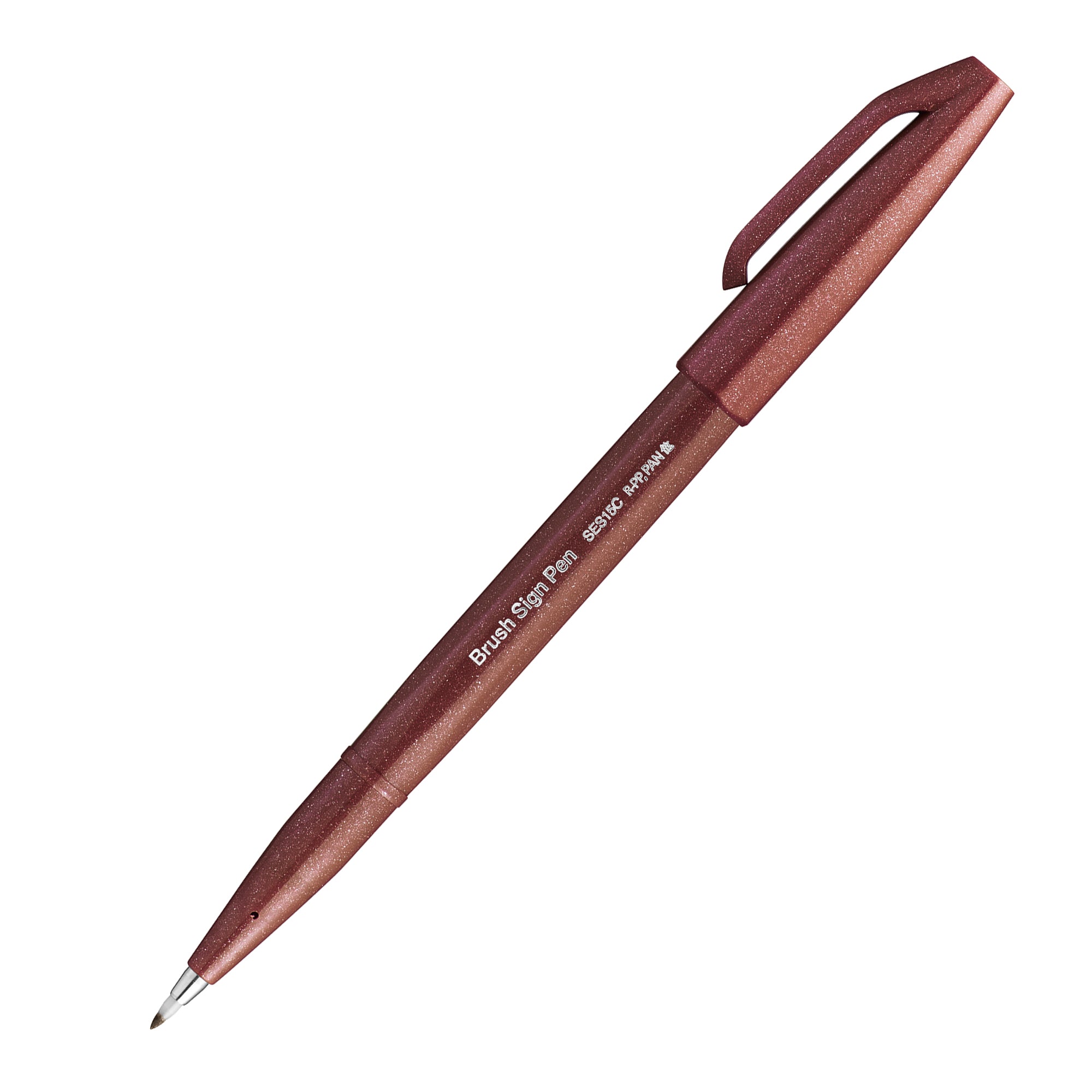 pentel-sign-pen-brush-marrone