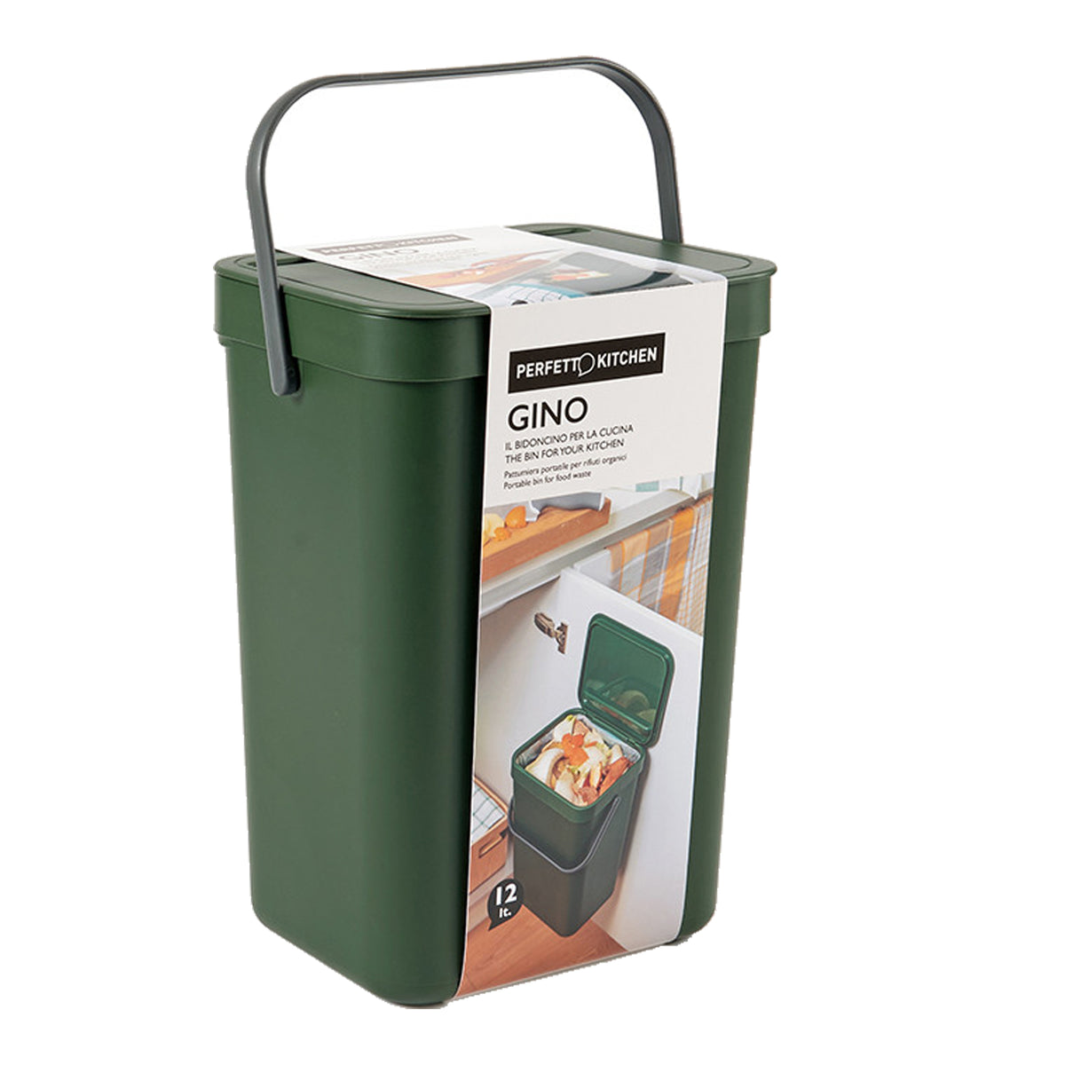 perfetto-pattumiera-gino-rifiuti-organici-verde-bosco-12-lt