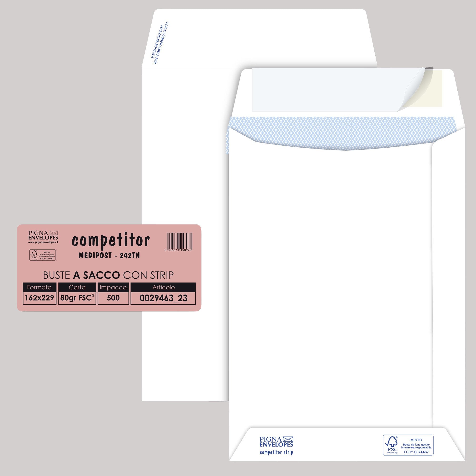 pigna-500-buste-sacco-bianche-162x229mm-80gr-adesiva-competitor