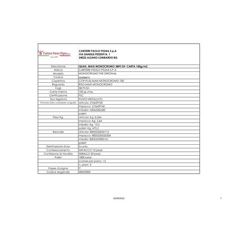 pigna-maxi-quaderno-monocromo-a4-38-ff-carta-100-g-mq-quadretti-10-mm-colori-assortiti-022988810