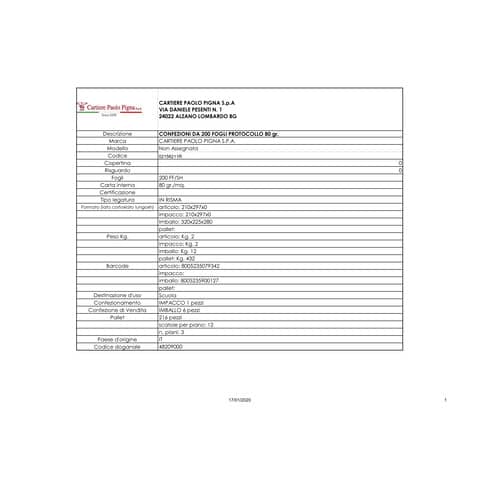 pigna-protocollo-a4-1rigo-200fg-80gr