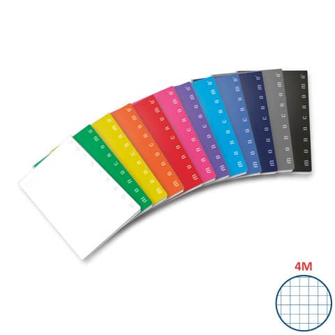 pigna-quaderno-42-fogli-monocromo-a4-quadretti-4m-assortiti-02298874m