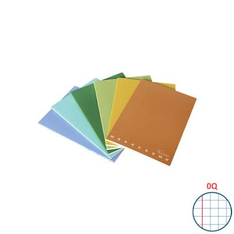 pigna-quaderno-maxi-monocromo-green-42-ff-80-gr-a4-rigatura-oq-copertine-assortite-conf-10-pezzi-02309780q
