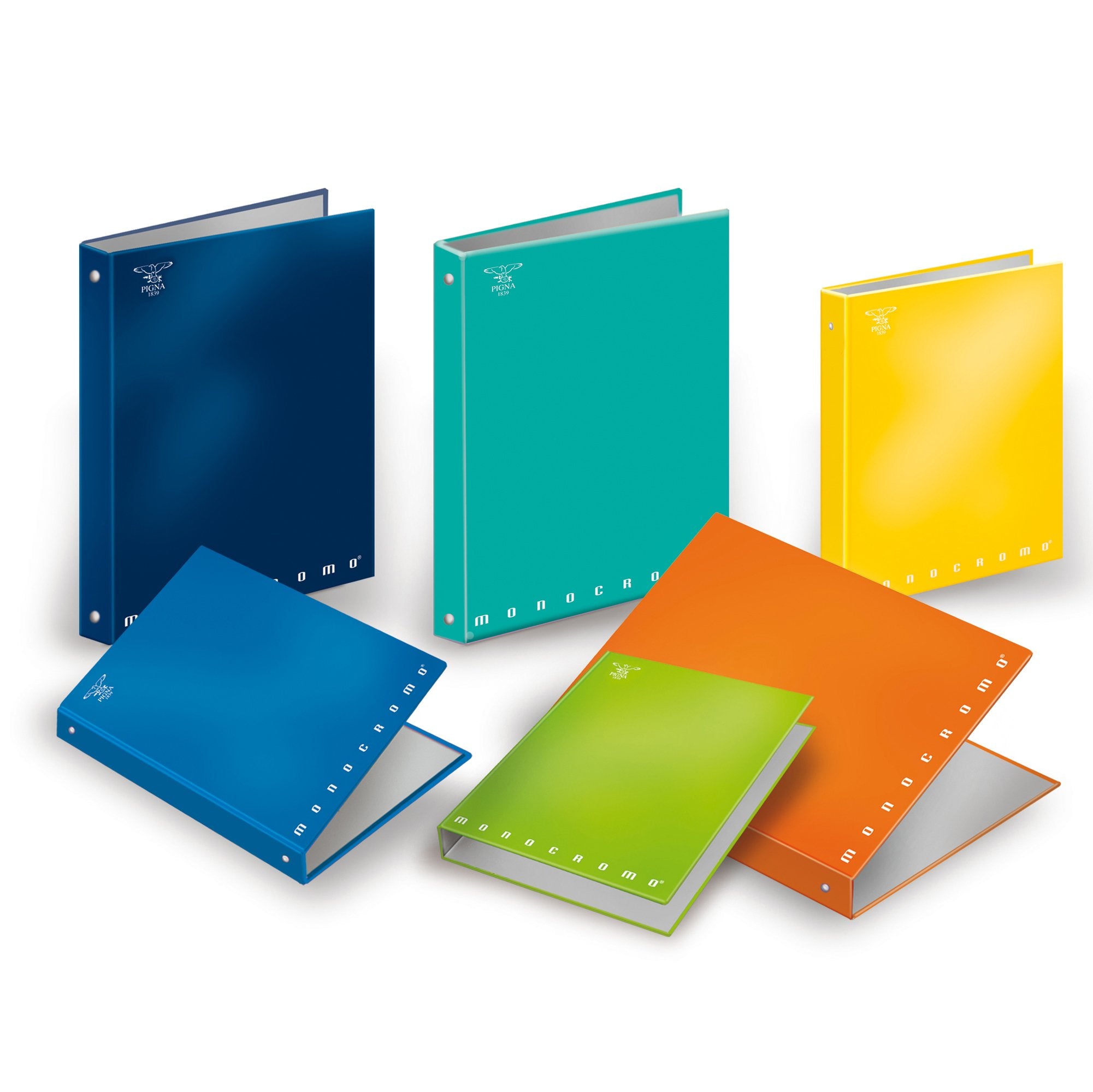 pigna-raccoglitore-4-anelli-25mm-monocromo-a5-18-5x22cm