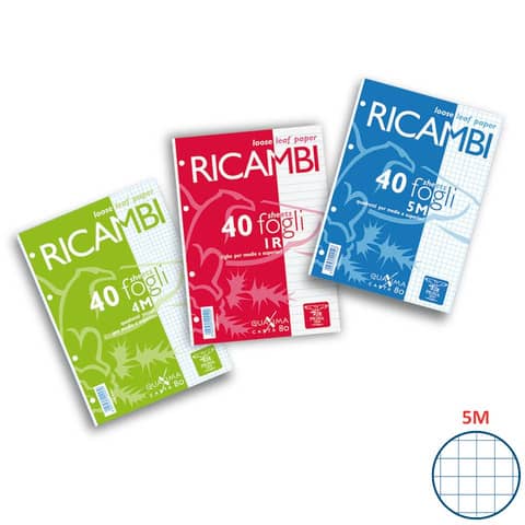 pigna-ricambi-forati-a5-5mm-80gr-quaxima-40fg-80gr