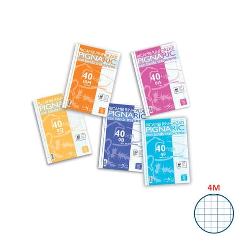 pigna-ricambi-forati-rinforzati-a4-4mm-40fg-80gr-ric