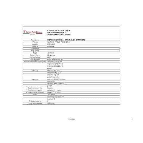 pigna-ricambi-forati-rinforzati-a4-4mm-40fg-80gr-ric