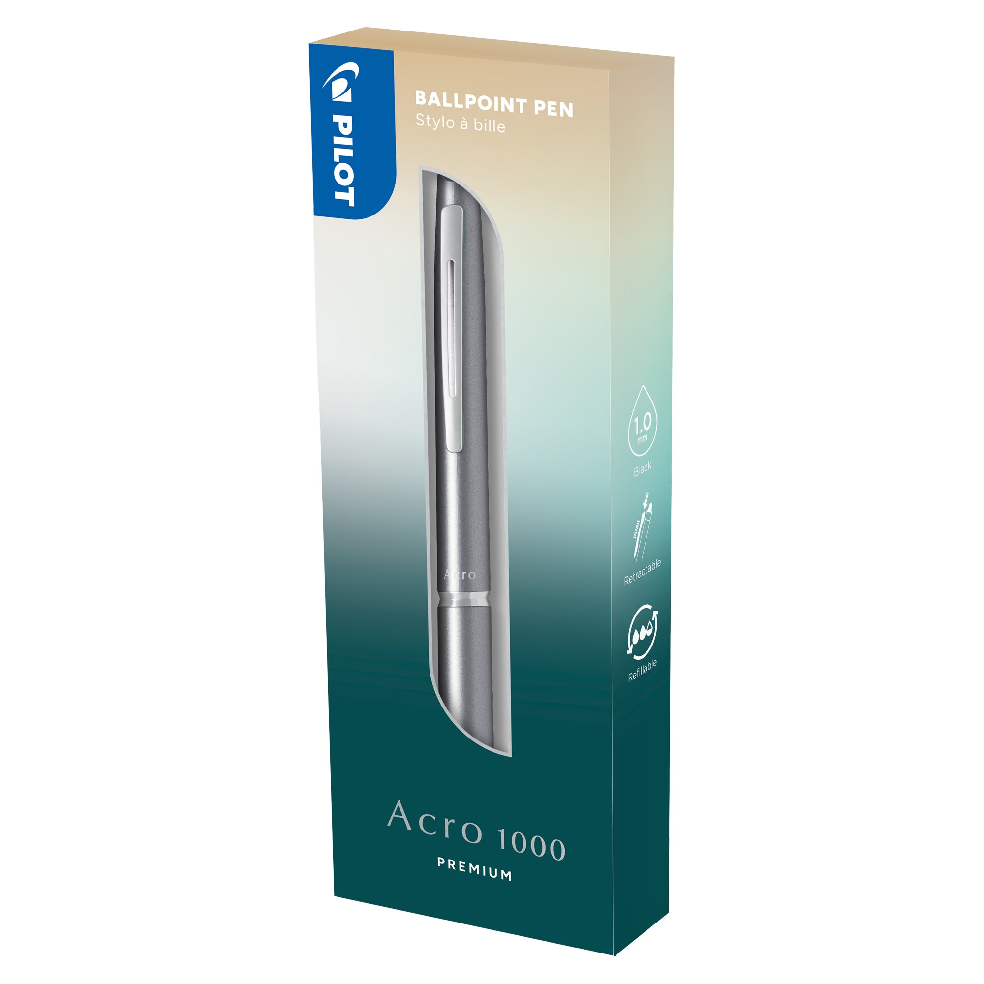 pilot-penna-sfera-scatto-acro-1000-1-0mm-fusto-argento