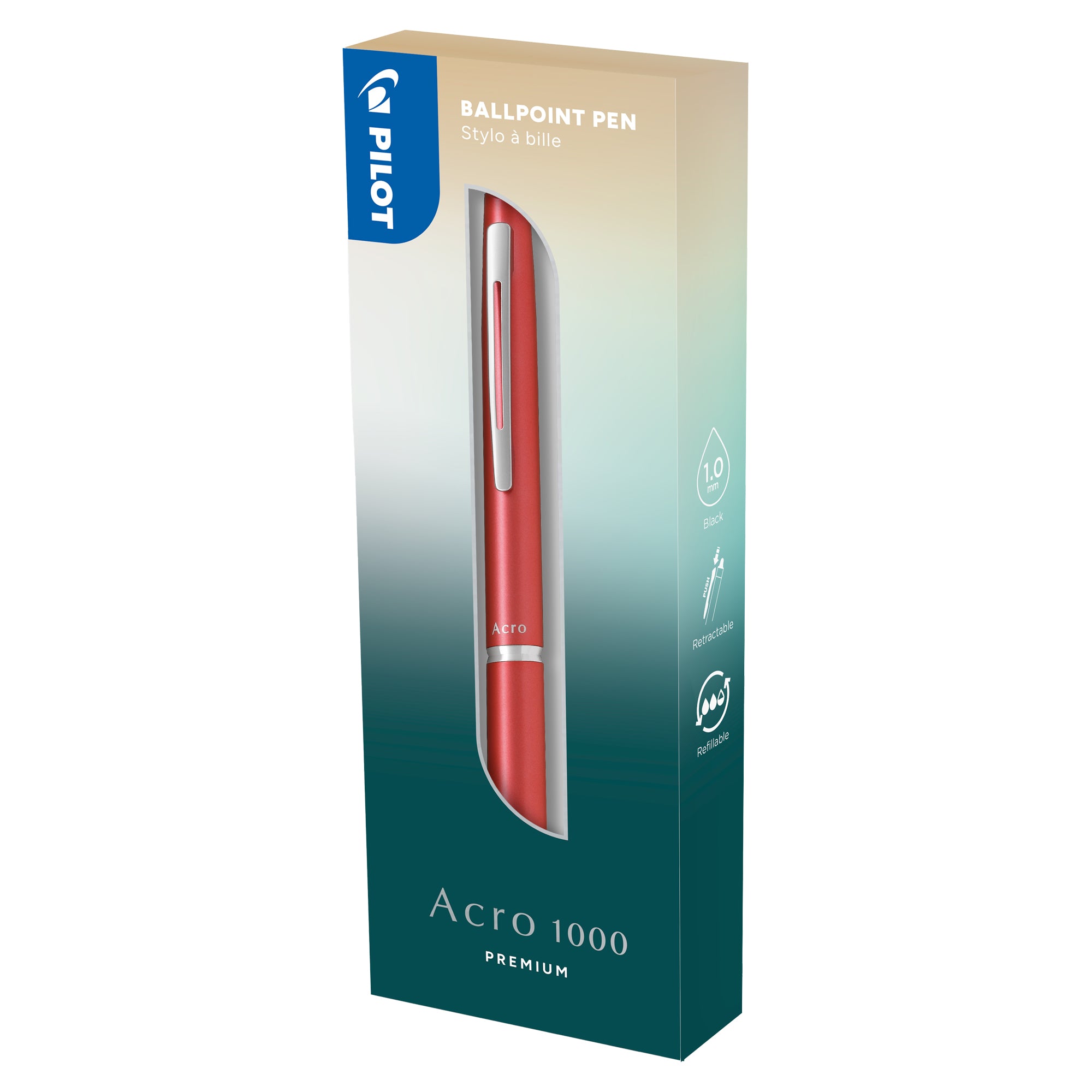 pilot-penna-sfera-scatto-acro-1000-1-0mm-fusto-corallo