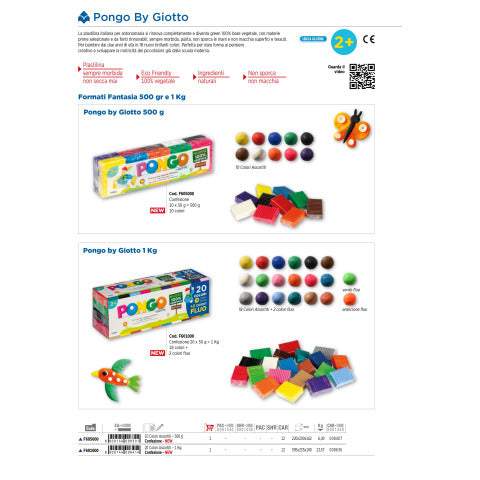 pongo-astuccio-10-panetti-plastilina-vegetale-500-g-colori-assortiti-f605000
