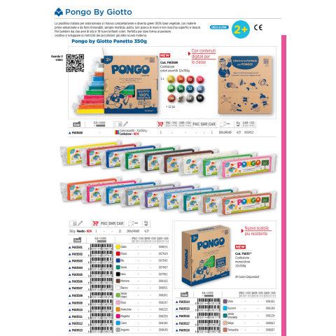 pongo-panetto-plastilina-vegetale-modellabile-350-g-conf-12-colori-assortiti-f603600