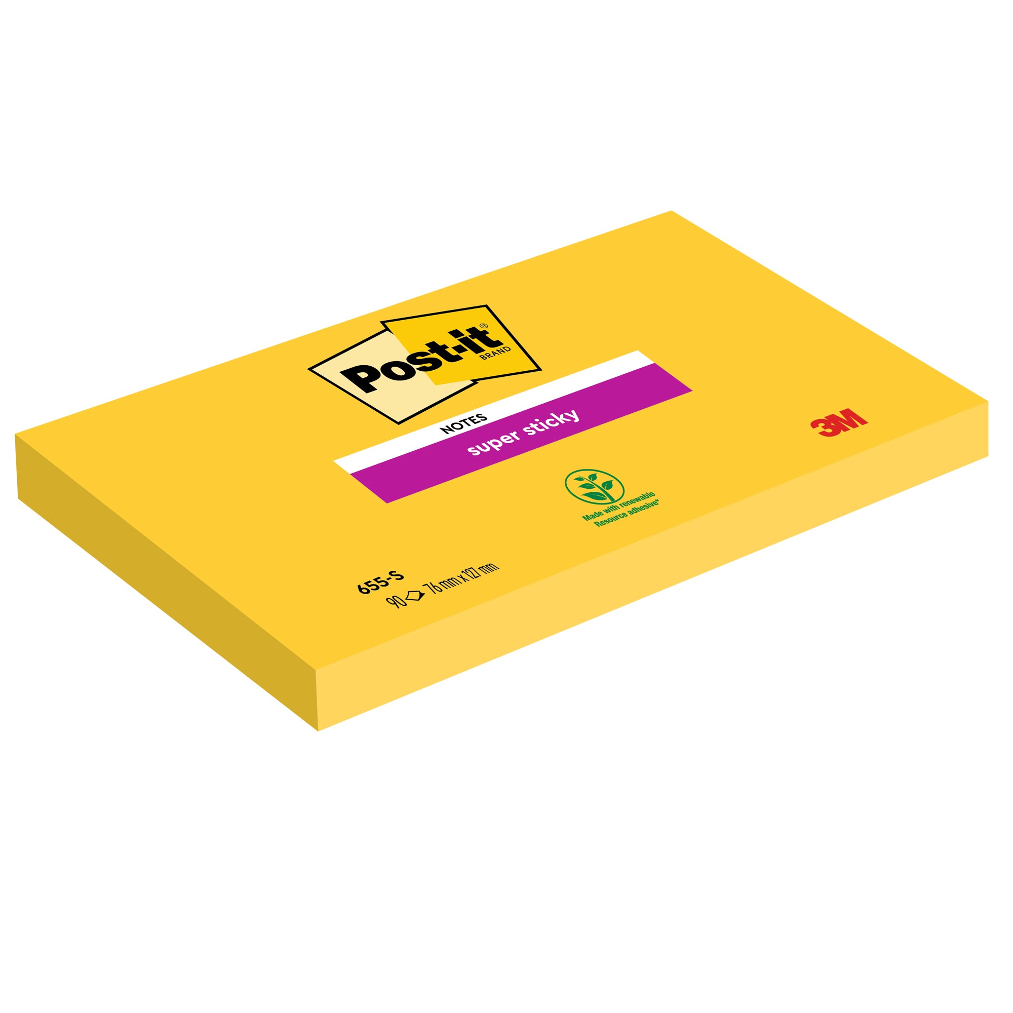 post-it-blocco-90foglietti-super-sticky-655-s-76x127mm-giallo-oro