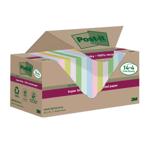 post-it-foglietti-riposizionabili-post-itsuper-sticky-carta-riciclata-100-assortiti-76x76-mm-18-blocchetti-70-ff