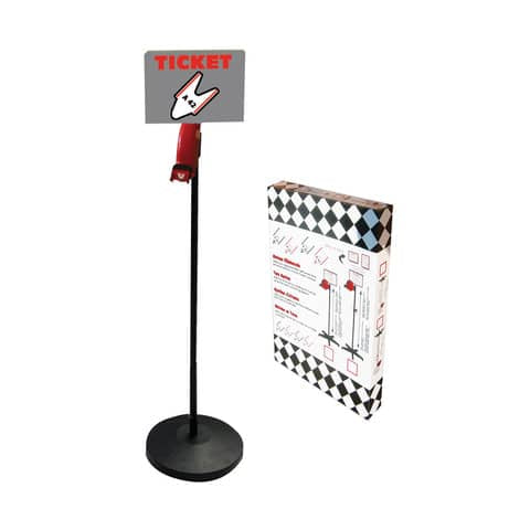 printex-kit-eliminacode-base-diametro-30-cm-h-120-cm-nero-rosso-rotolo-2000-tickets-bianchi-tr-pia-n-k