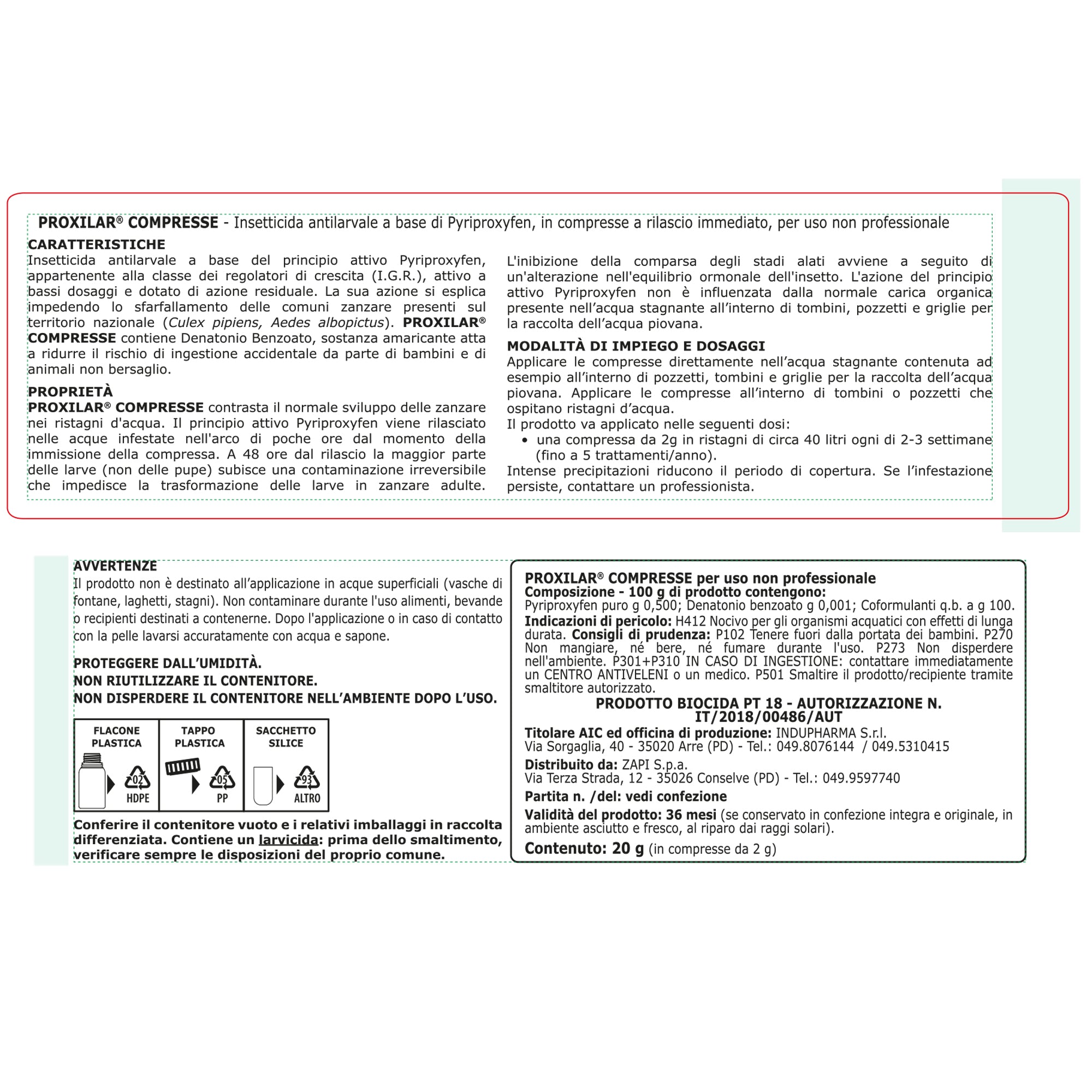 protemax-10-compresse-insetticida-larve-zanzara-barattolo