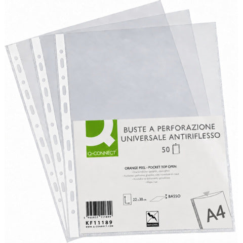 q-connect-buste-perforazione-universale-22x30-cm-alto-spessore-finitura-liscia-conf-50-pezzi-kf11187