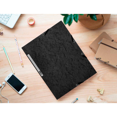 q-connect-cartellina-3-lembi-elastico-24-3x32-cm-cartoncino-manilla-375-g-mq-grigio-kf02169