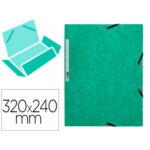 q-connect-cartellina-3-lembi-elastico-24-3x32-cm-cartoncino-manilla-375-g-mq-verde-kf02168