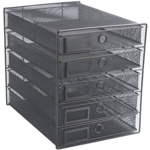 q-connect-cassettiera-5-cassetti-35x27x31-cm-nero-kf00835