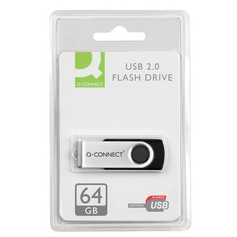 q-connect-chiavetta-usb-2-0-flash-drive-argento-nero-64-gb-kf41514