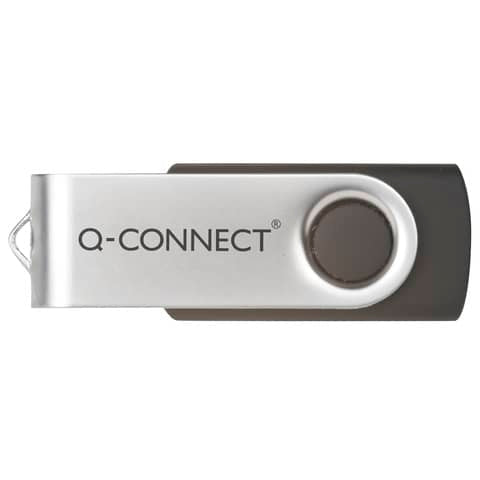 q-connect-chiavetta-usb-2-0-flash-drive-argento-nero-64-gb-kf41514