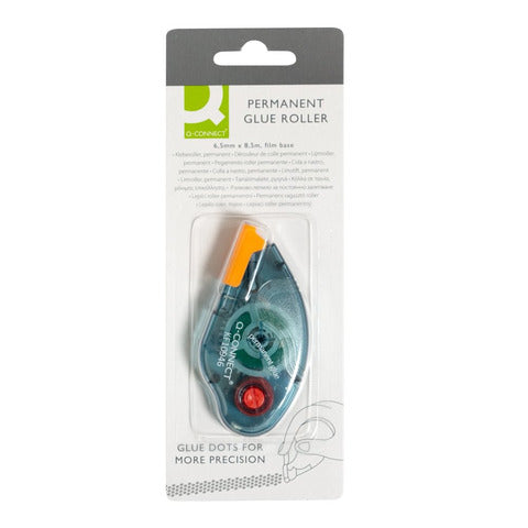 q-connect-colla-roller-permanente-monouso-6-5-mm-x-8-5-m-kf10946