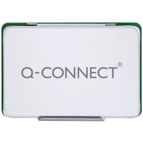 q-connect-cuscinetto-timbri-11x7-cm-verde-kf25210