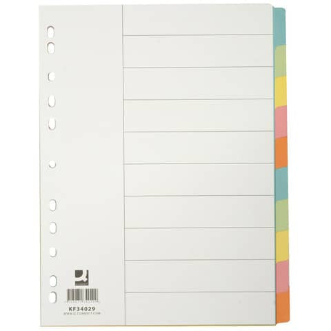 q-connect-divisori-colorati-indice-scrivibile-formato-a4-cartoncino-manilla-10-fogli-kf34029