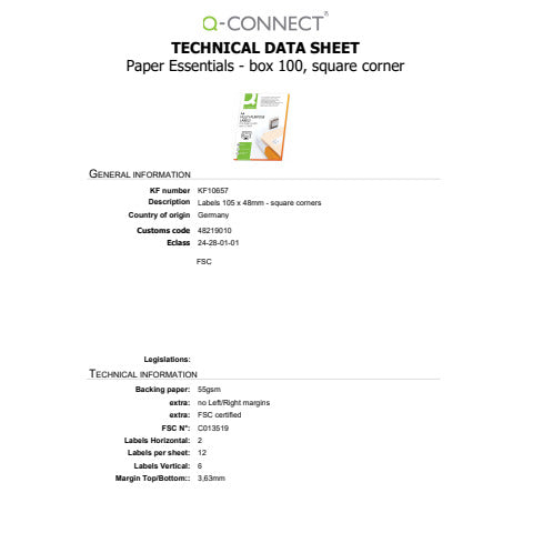 q-connect-etichette-universali-105x48-mm-bianco-12-et-foglio-conf-100-fogli-kf10657