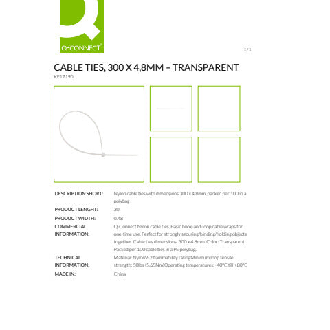 q-connect-fascette-nylon-trasparente-300x4-8-mm-conf-100-pz-kf17190
