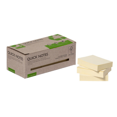 q-connect-foglietti-riposizionabili-riciclati-gialli-conf-12-blocchetti-100-fogli-38x51-mm-giallo-kf17323